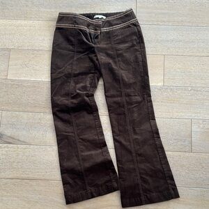 Nanette Lepore Chocolate Brown Corduroy Pants